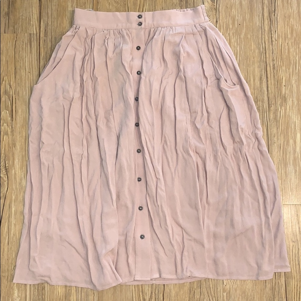 She + Sky Button Up Skirt.